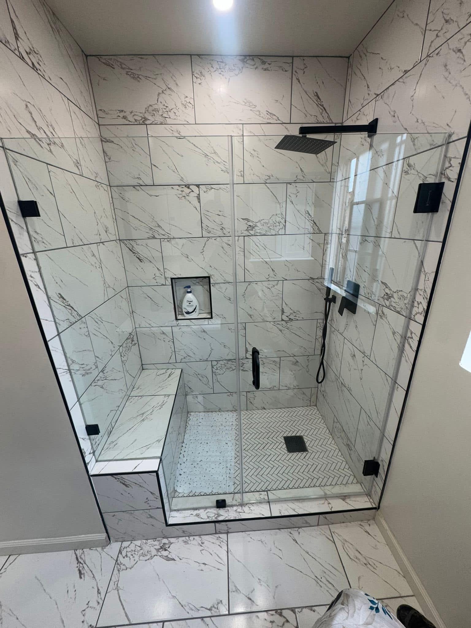 Walk-In Shower Remodel by Luz Builders Inc.